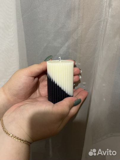 Ароматическая свеча ручной работы формовая