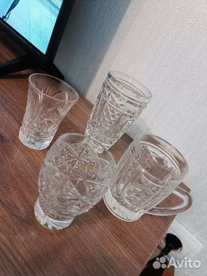 Бокалы, рюмки, кружки хрусталь СССР