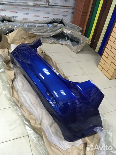 Бампер задний Lacetti хэтчбек цвет 15U Синий