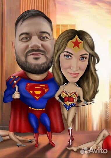 Цифровой шарж/портрет по фото