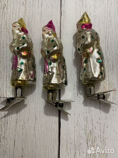 Елочные игрушки СССР на прищепке