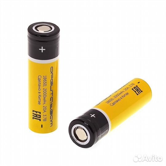 Аккумулятор Орбита 18650 20А, 2000mA, 3,7 В