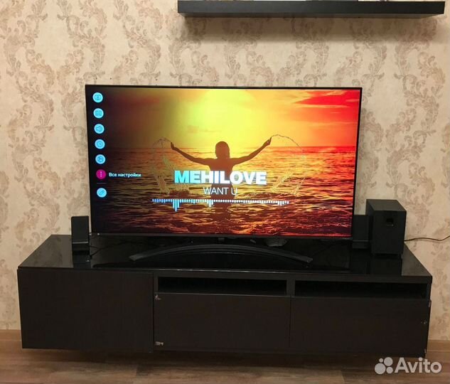 Подвесная тумба Икея под тв с двумя полками