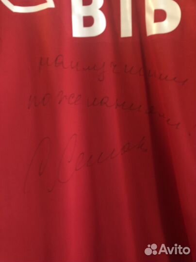 Футболка с длинным рукавом с автографом С. Семака