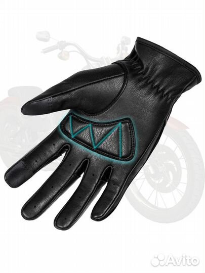 Мотоперчатки кожаные