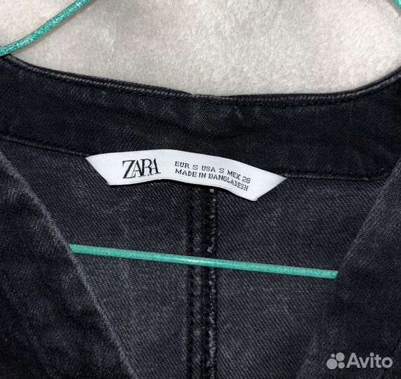 Джинсовое платье zara