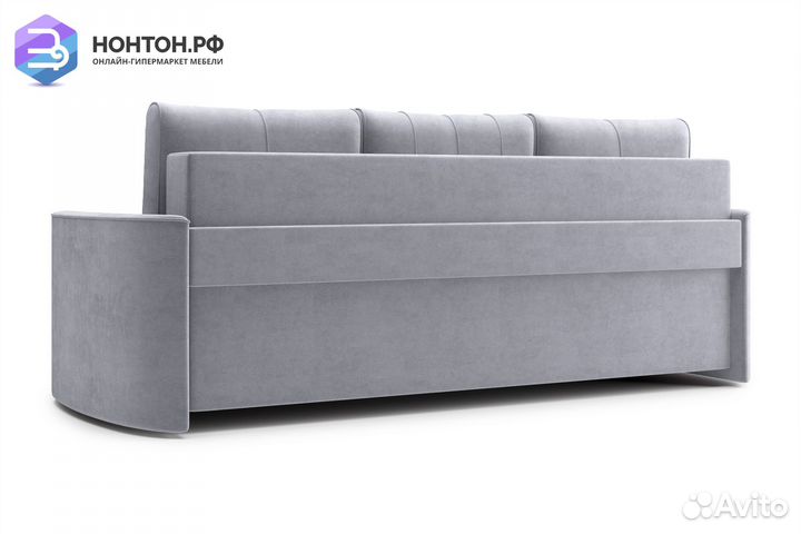 Диван еврокнижка Колибри 3-х местный серый