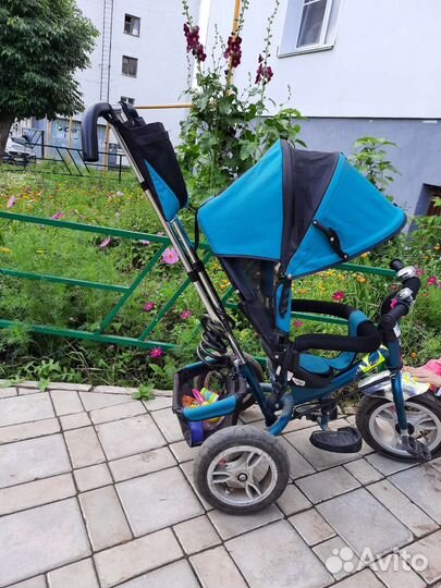 Трехколесный велосипед коляска