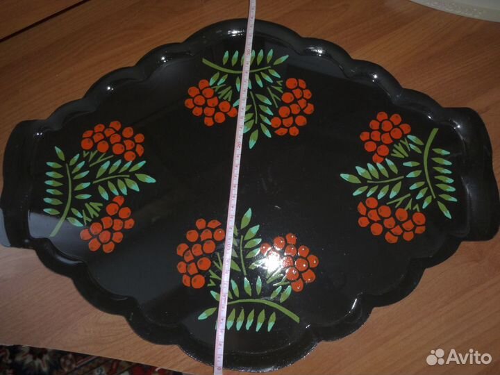 Металлический декоративный поднос из нержавейки