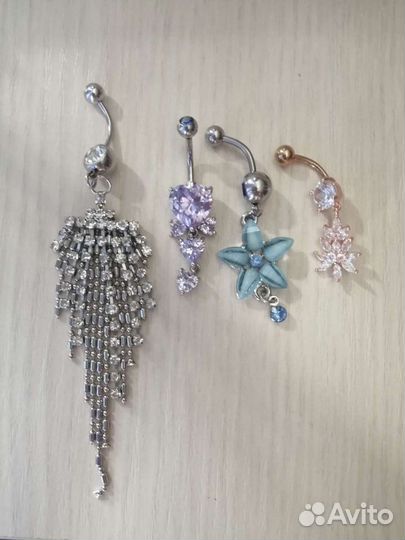 Серьги (пирсинг) в пупок