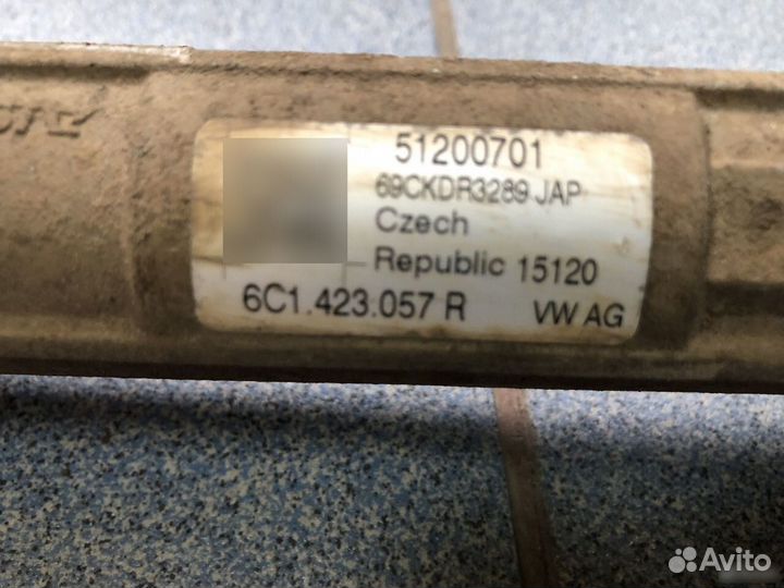 Рулевая рейка Skoda Rapid 2013-2020