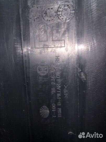 Обшивка стойки центральная нижняя Chevrolet Lanos