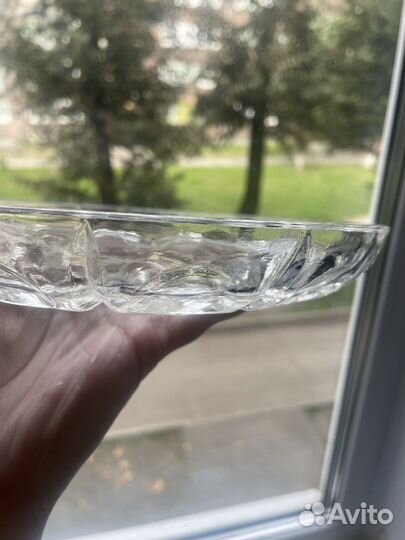 Хрустальная тарелка