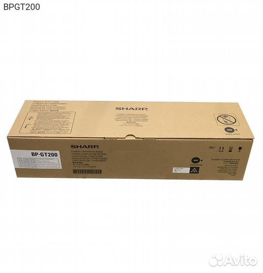 Тонер-картридж sharp BP-GT200 Лазерный Черный 2000