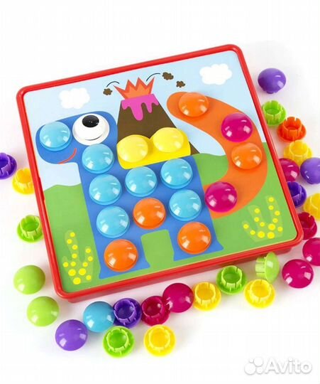 Мозаика для малышей Пуговицы Button idea