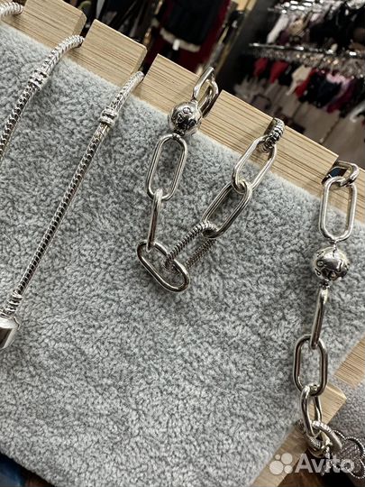 Pandora браслет серебро