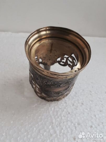 Подстаканник серебряный Кубачи 1957 СССР