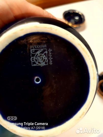 Гжель СССР чайный набор