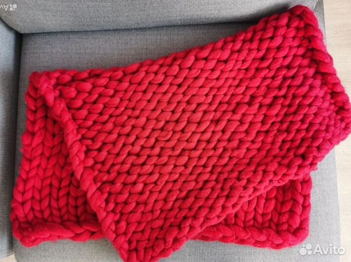 Плед вязаный