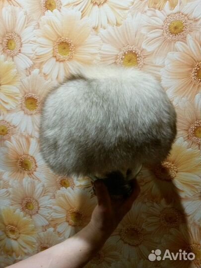 Шапка натуральный песец