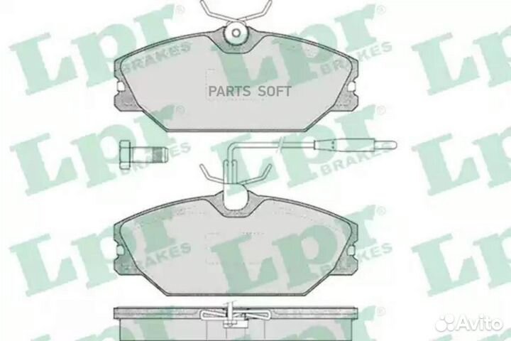 LPR 05P445 Колодки тормозные дисковые