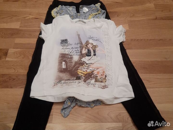 Вещи для девочки пакетом 116-122