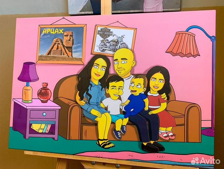 Портрет в стиле Симпсонов
