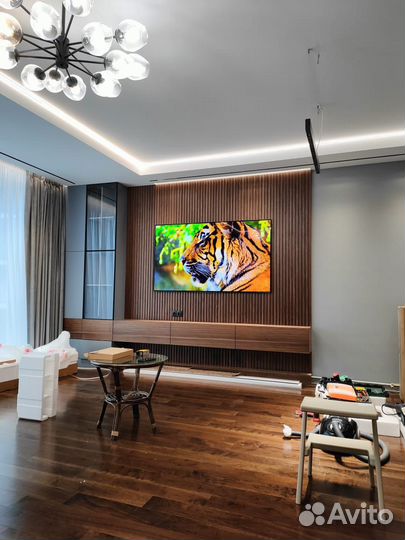 Установка телевизора на стену