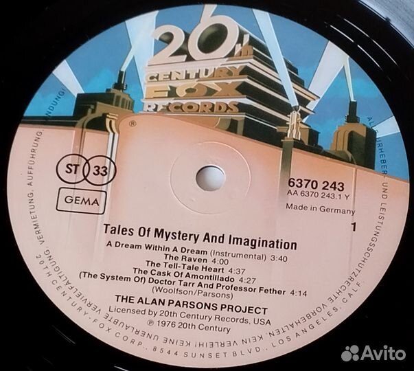 The Alan Parsons Project – Tales Of Mystery And Im