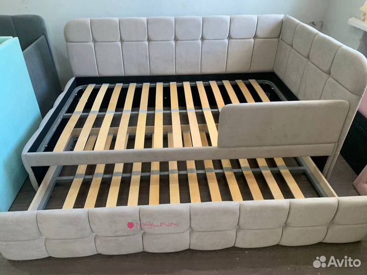 Детская кровать 80 на 160 с высоким изголовьем