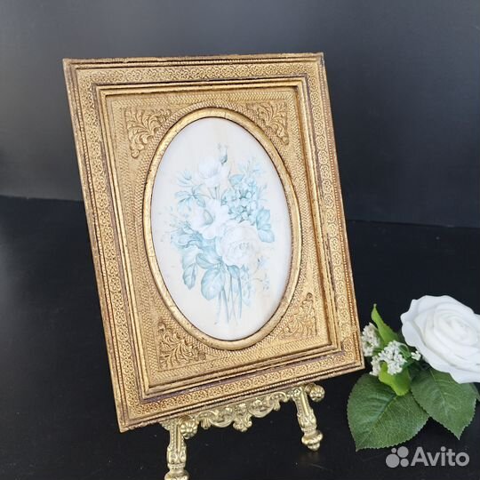 Панно на шелке винтаж Италия