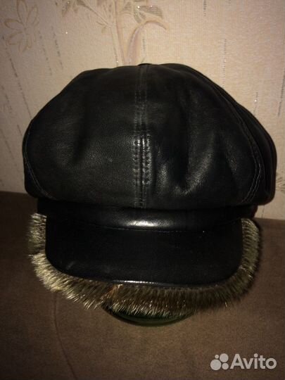 Кожаная кепка