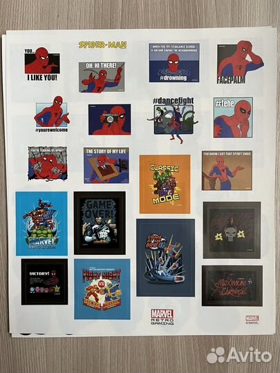 Наклейки marvel