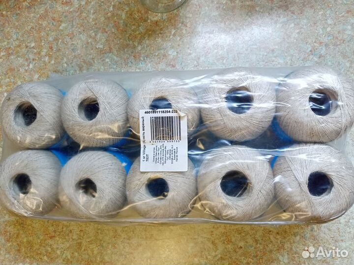 Пряжа Семёновская Village -хлопок, лён, вискоза