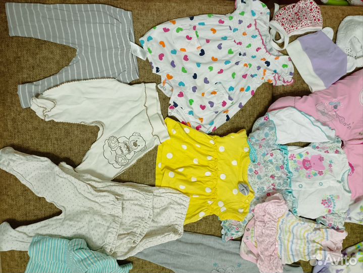 Одежда для девочек 0-6 мес