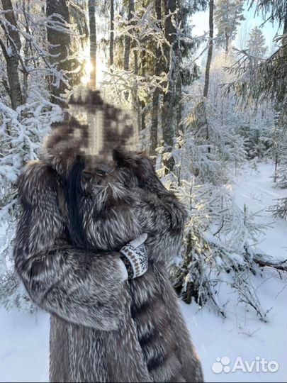 Шуба из енота