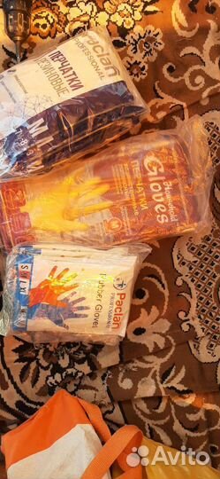 Перчатки резиновые.Упаковка 10 пар