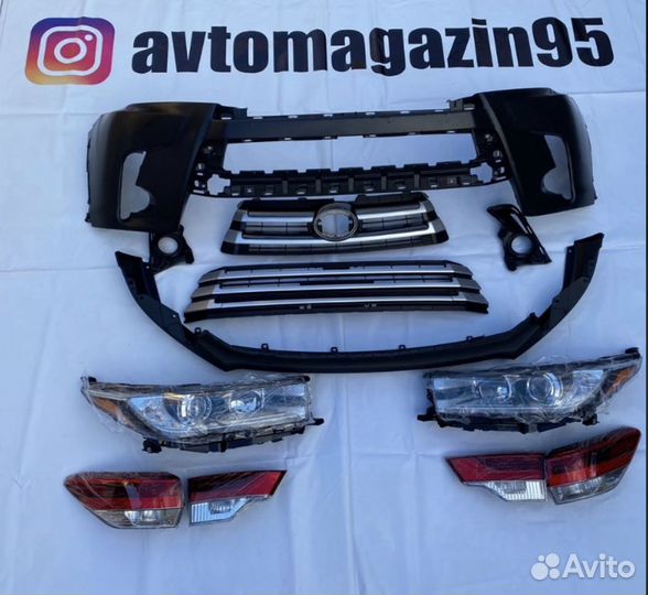 Toyota highlander обвес рестайлинг