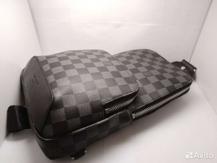 Мужская сумка слинг louis vuitton lux качества