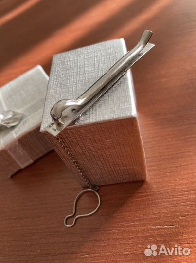 Зажим для галстука, серебро