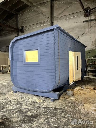 Баня бочка квадро парус