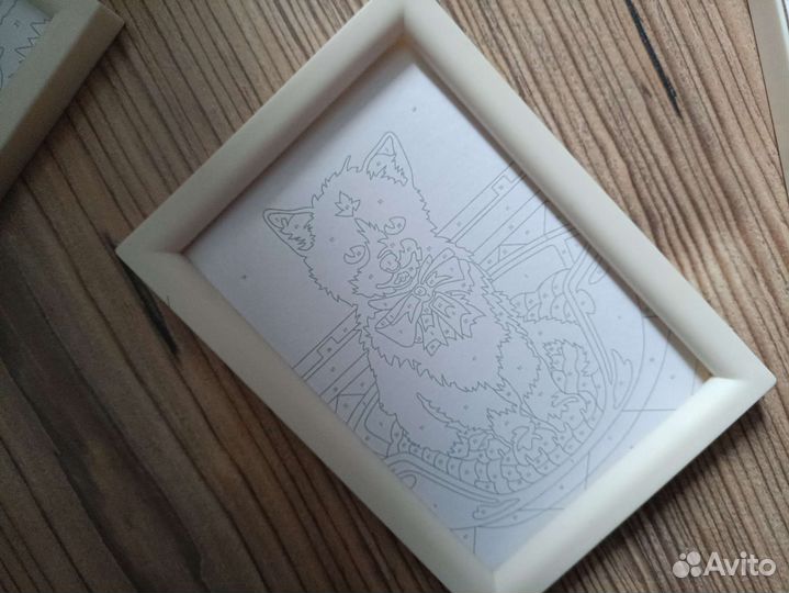 Картинки для рисования по номерам в рамочках