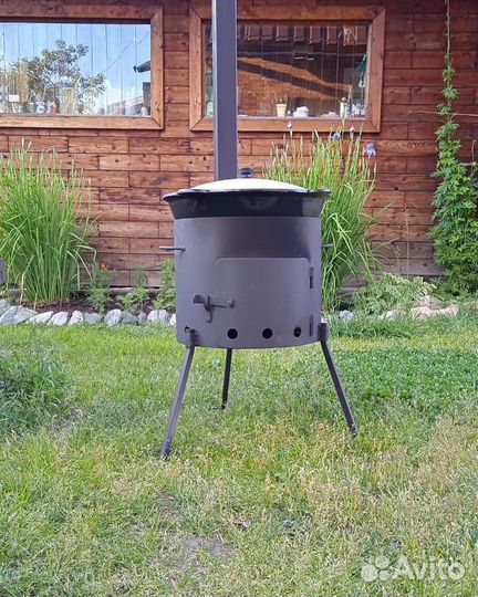 Казан чугунный 16л премиум Узбекистан + шумовка