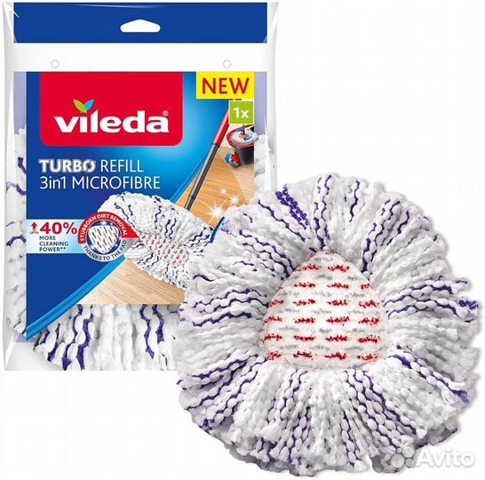 Vileda Turbo Microfibre насадка для швабры