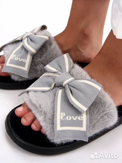 Тапочки женские меховые