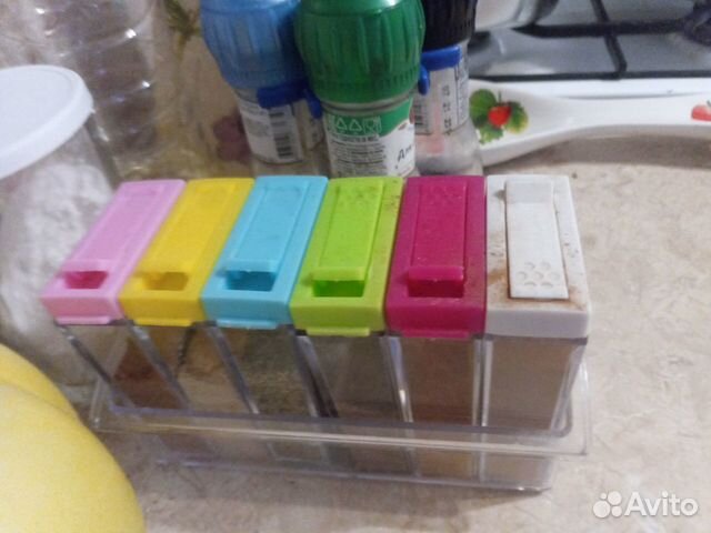 Набор баночек для специй новый