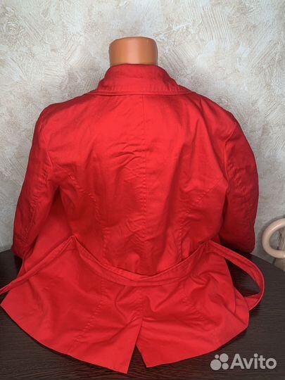 Тренч красный женский