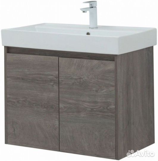 Мебель для ванной Aquanet Nova Lite 75 2 дверцы дуб рошелье