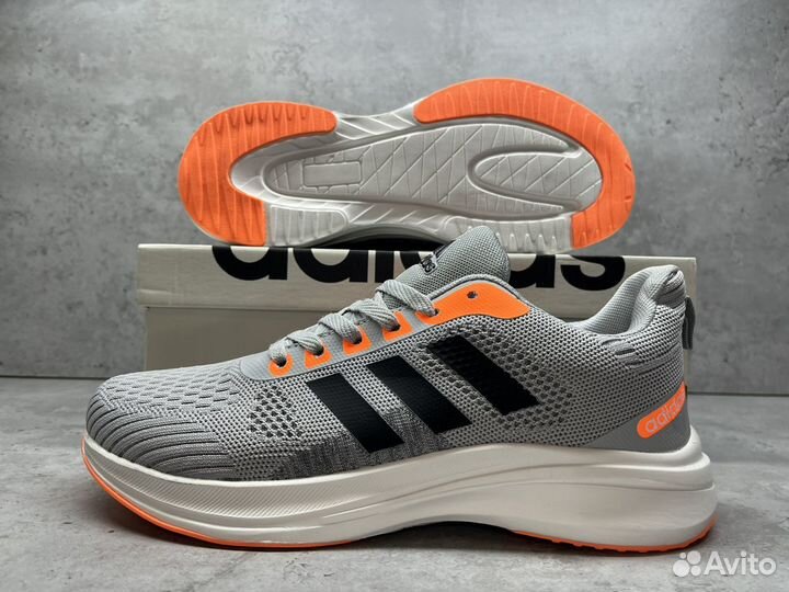 Кроссовки мужские adidas серые 41-46