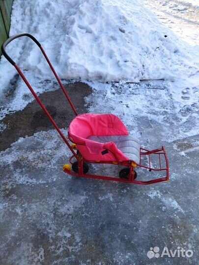 Детские санки с колесами
